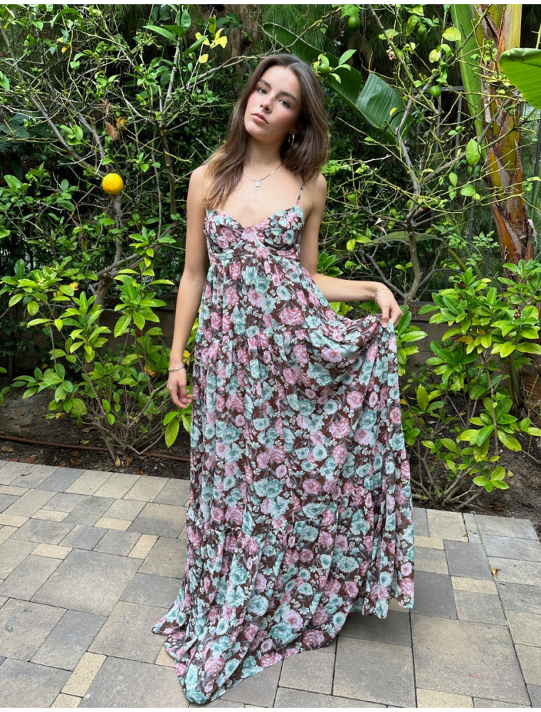 All Night Long Floral Dress