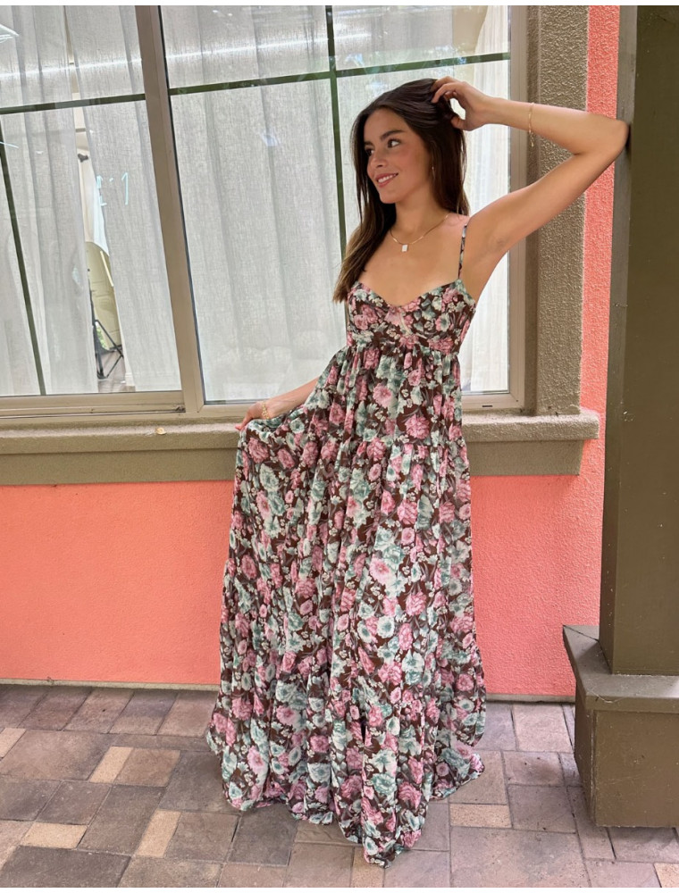 All Night Long Floral Dress