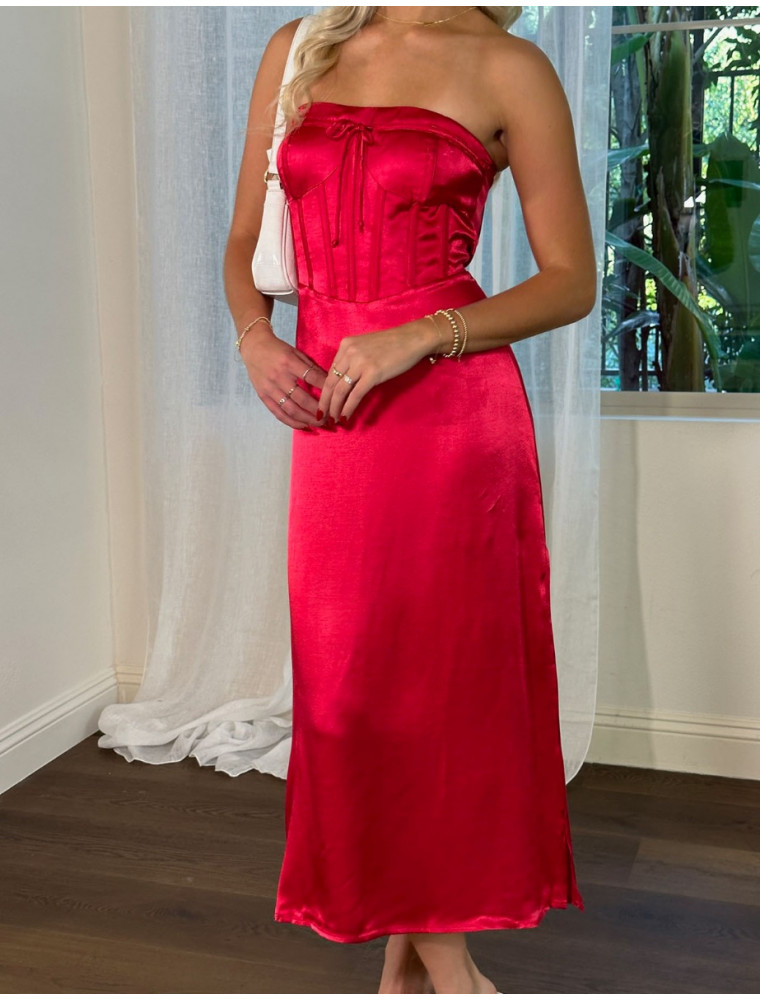 Our Love Story Satin Dress