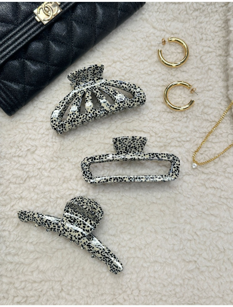 Love Note Speckled Claw Clip
