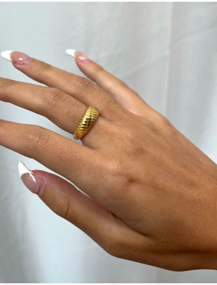 Golden Heirloom Textured Ring