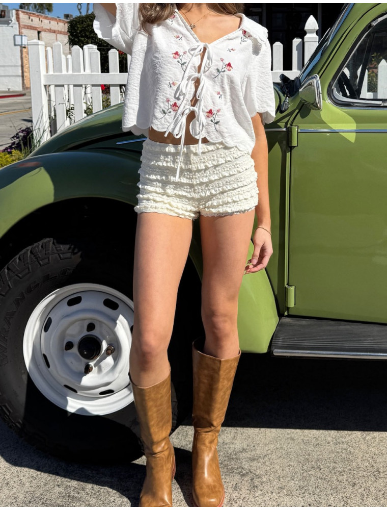 Something Here Ruffle Shorts