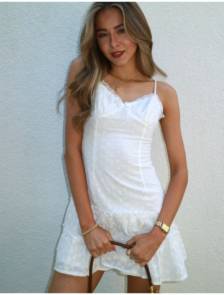 Main Squeeze Eyelet Mini Dress