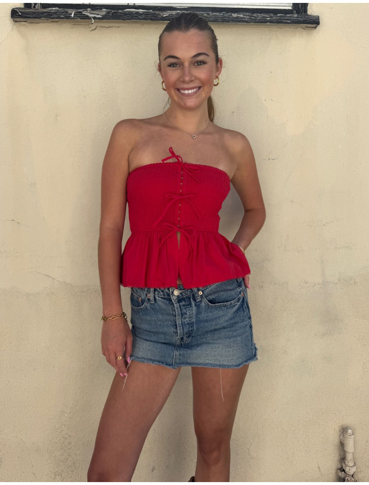 A Sweet Summer Strapless Top