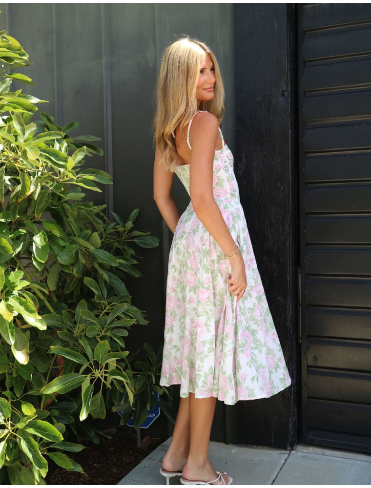 Perfect Day Rose Midi Dress
