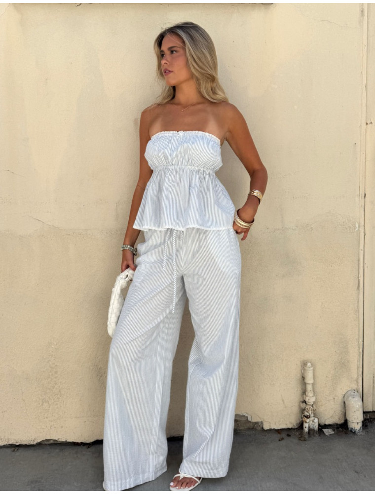 Sunset Stroll Strapless Top