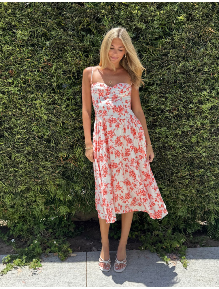 The Perfect Day Floral Midi Dress