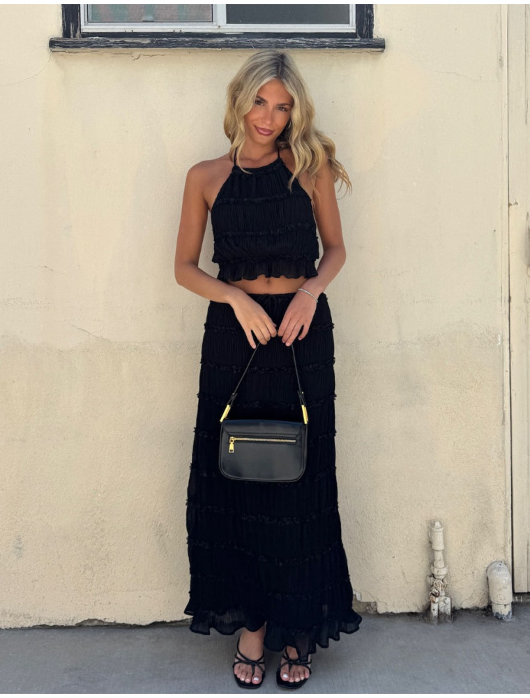 Seaside Serenity Maxi Skirt Set