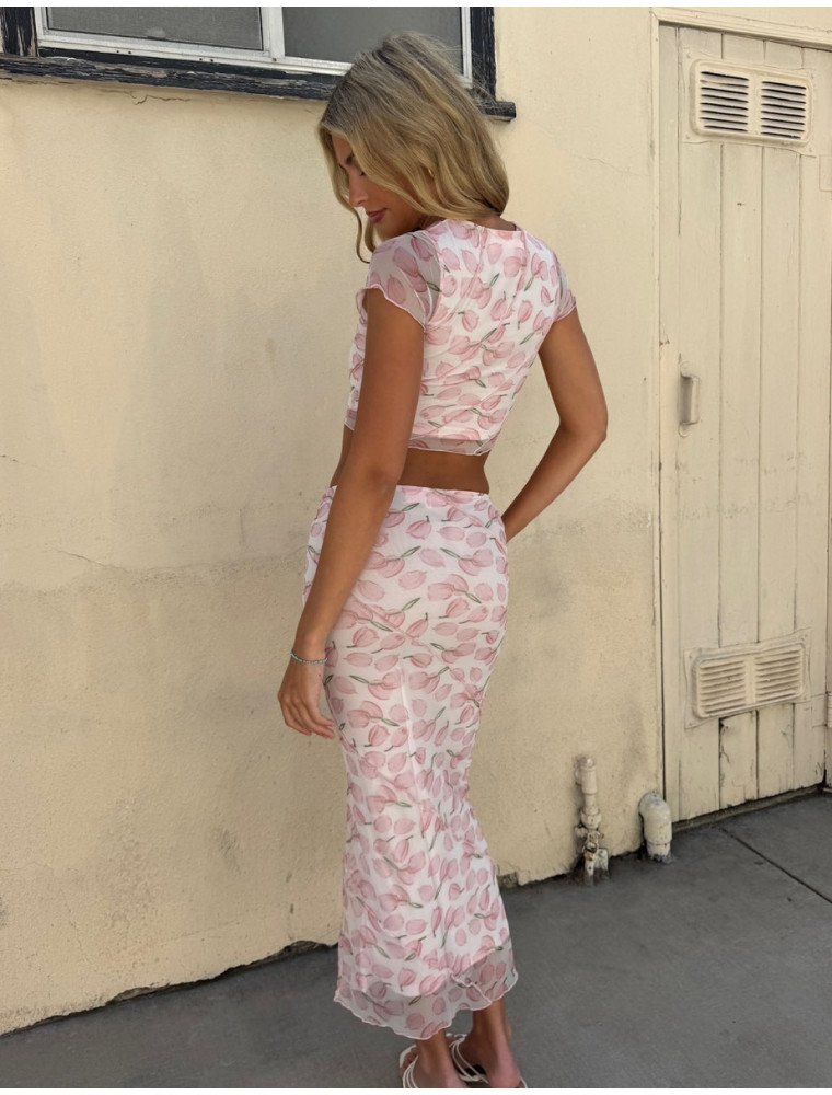 Alluring Look Floral Maxi Skirt