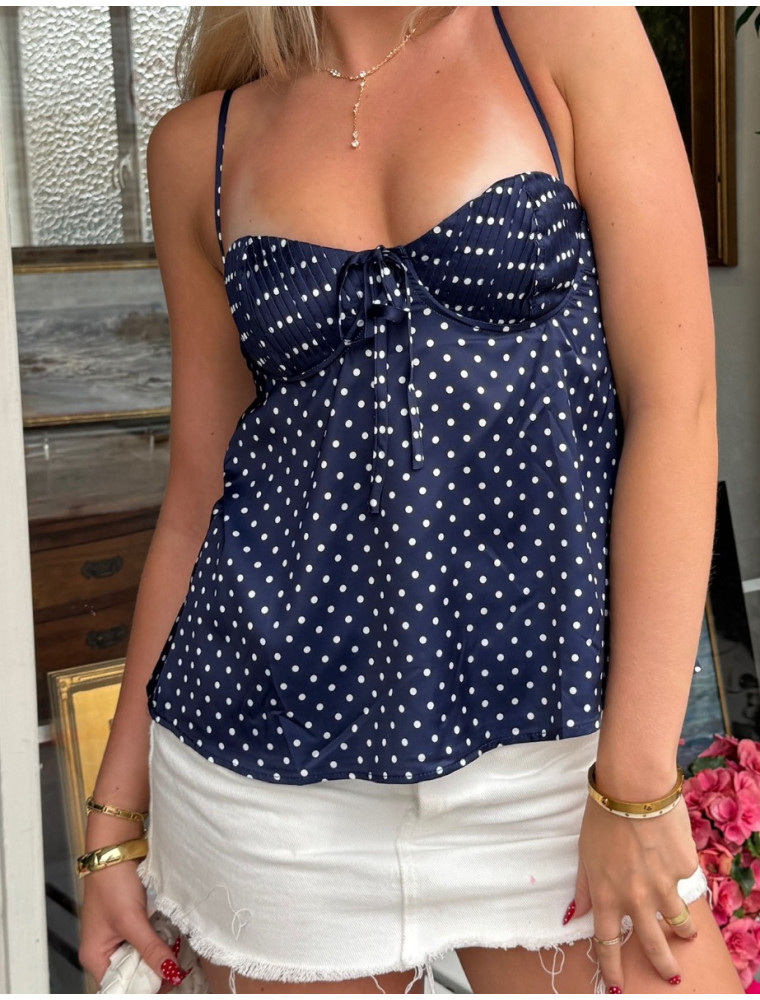 Evening Out Polka Dot Top