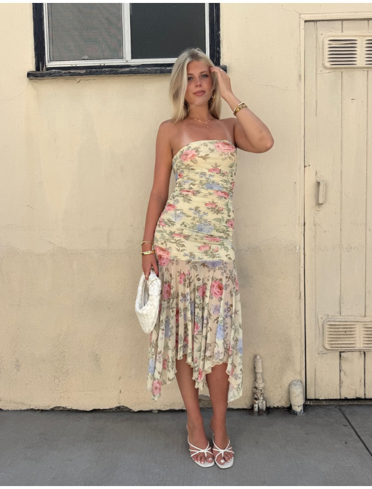 Wedding Guest Floral Midi Dress