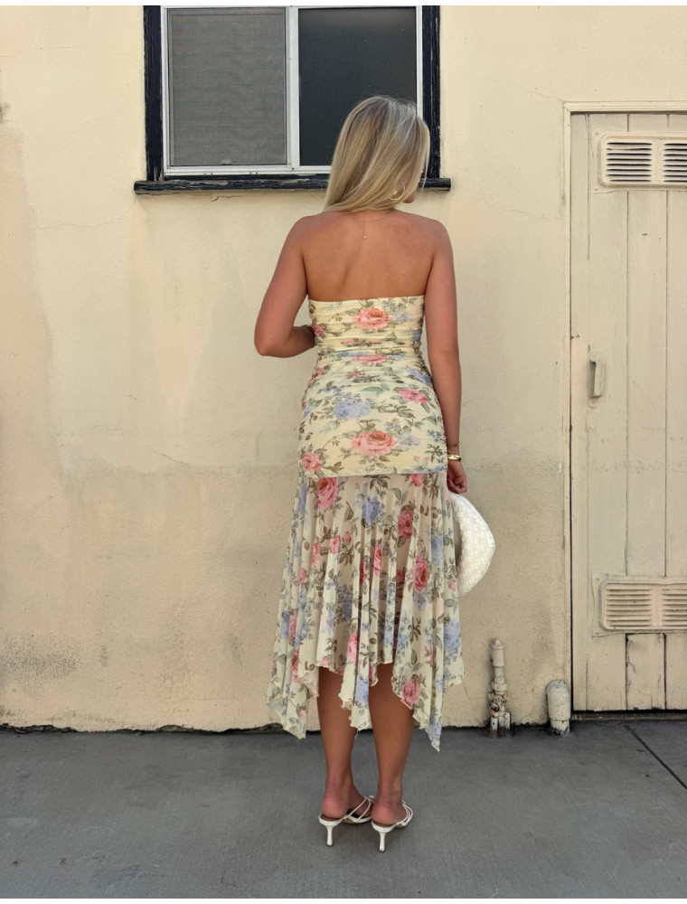 Wedding Guest Floral Midi Dress