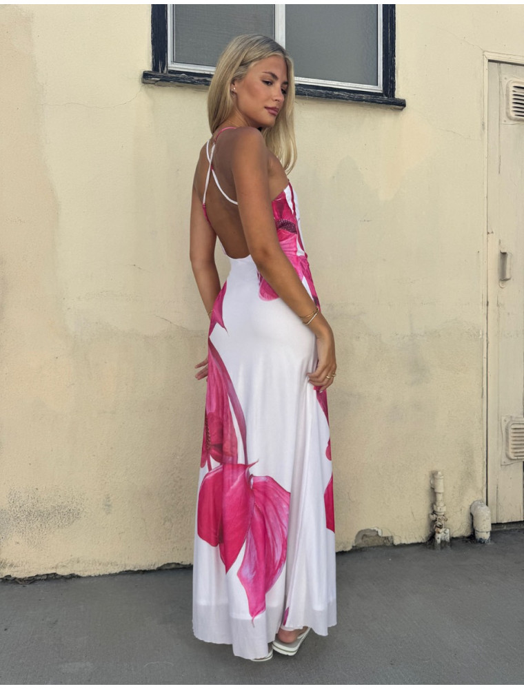 Girl On Fire Floral Maxi Dress