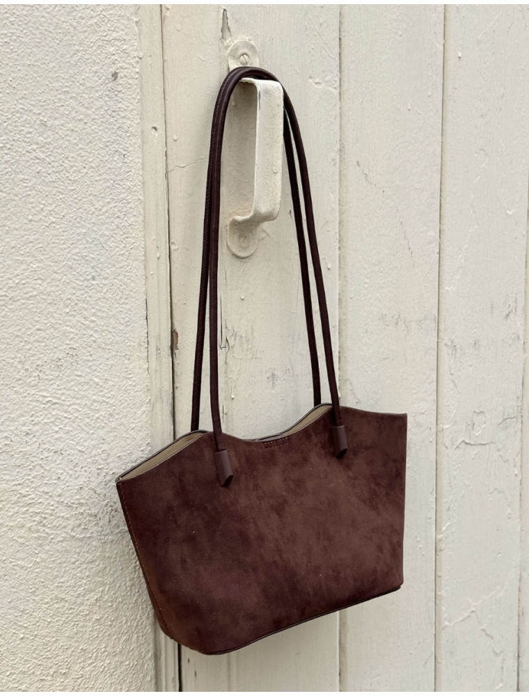 Brown Suede Purse