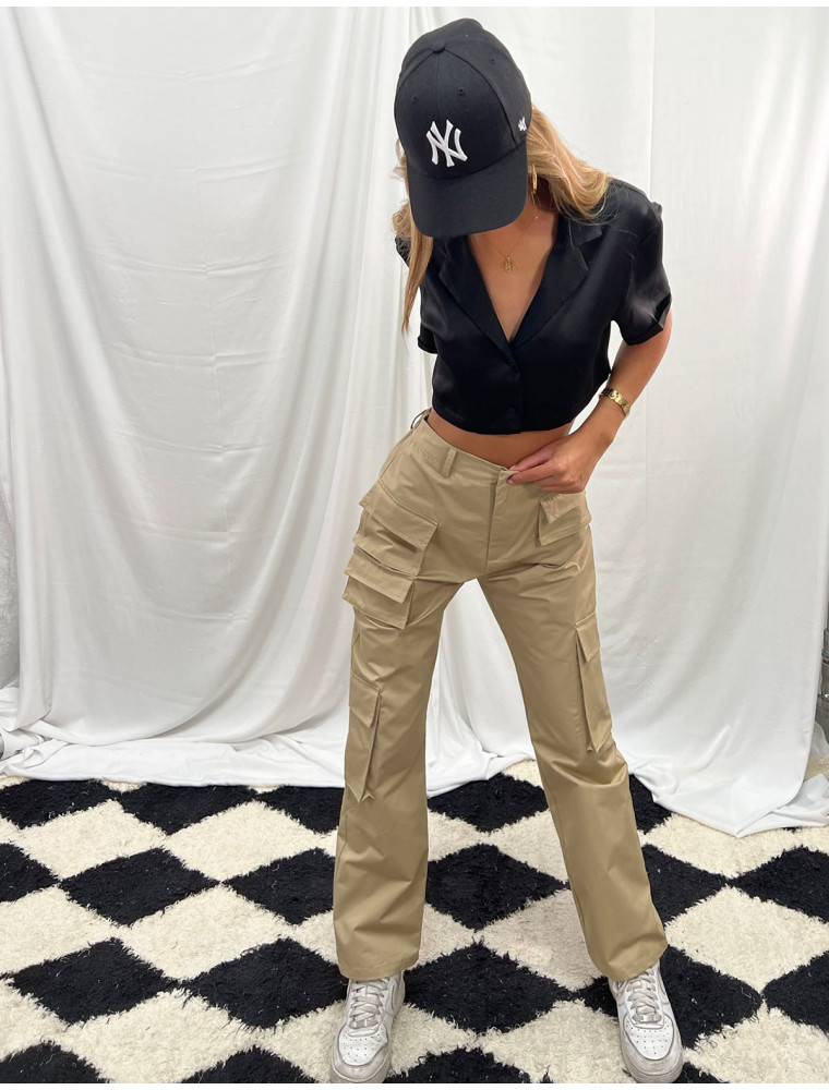 Tomboy Tan Cargo Pants