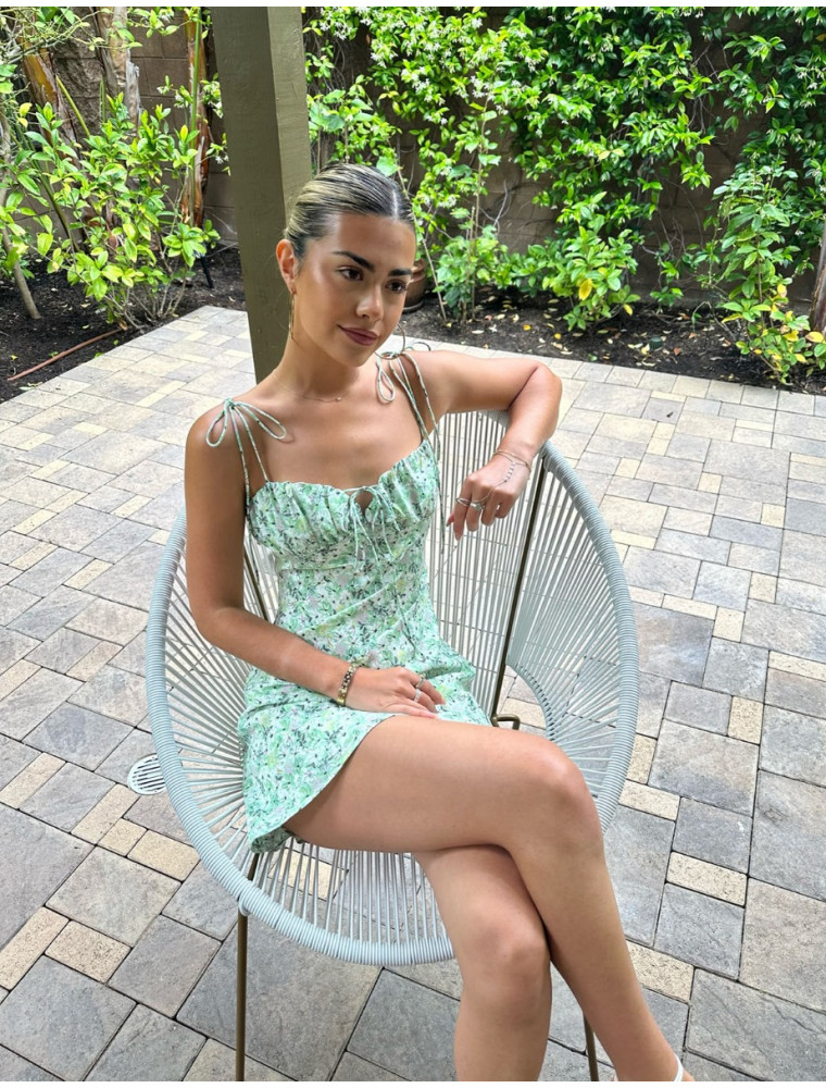 Romantic Getaway Floral Mini Dress