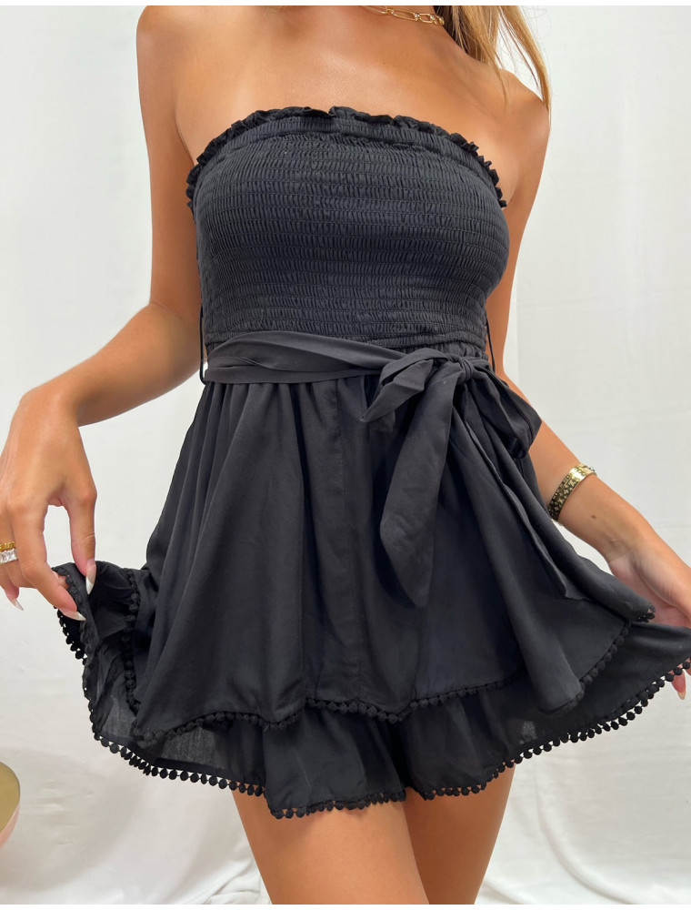 Gemma Black Romper