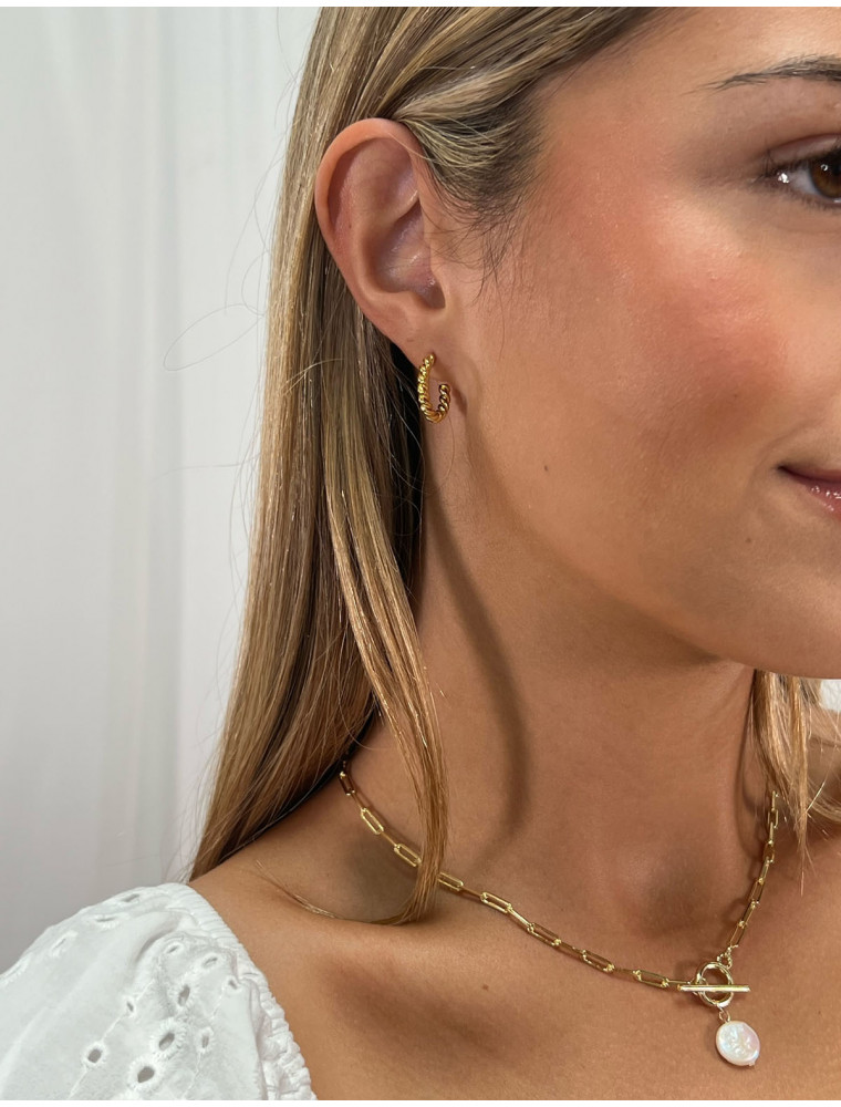 Hadley Gold Hoop Earrings