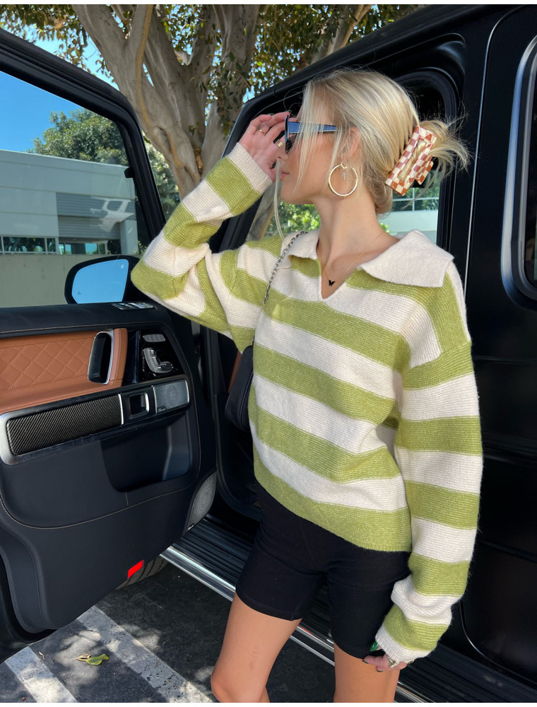 Night In Olive Sweater