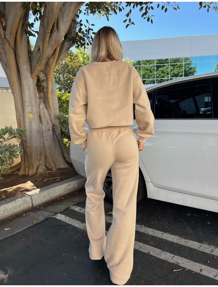 Keeping Up Tan Sweatpants
