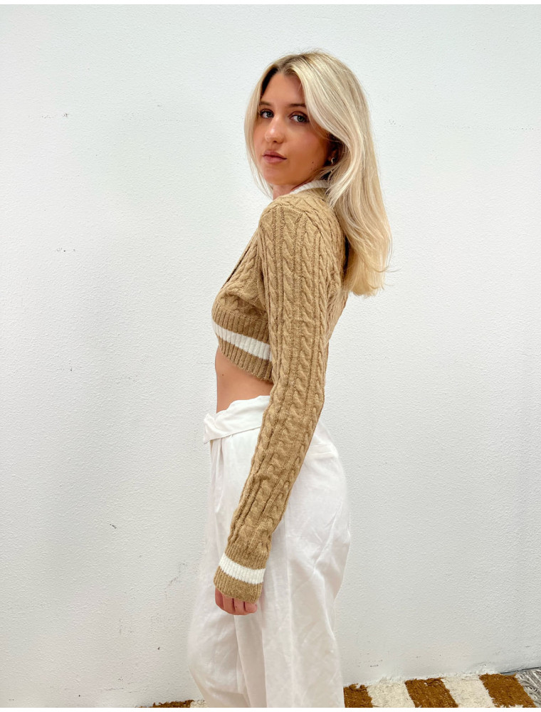 Be The Moment Tan Sweater