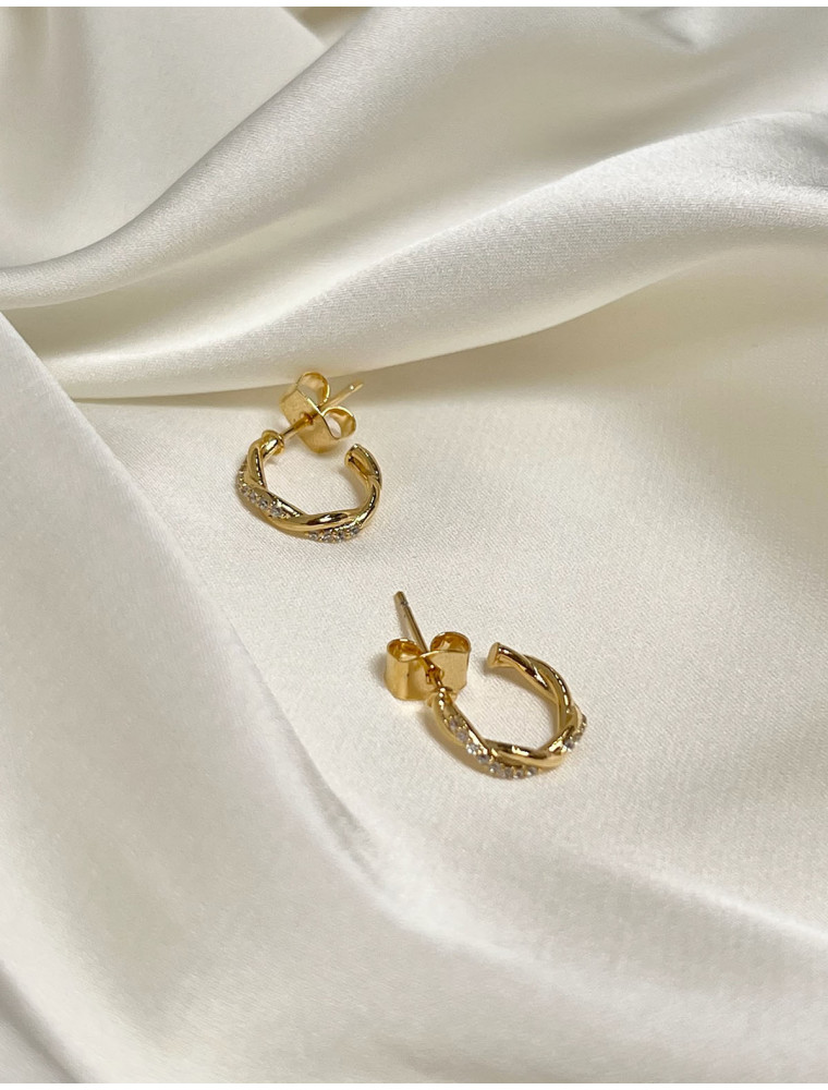 London Mini Gold Hoop Earrings