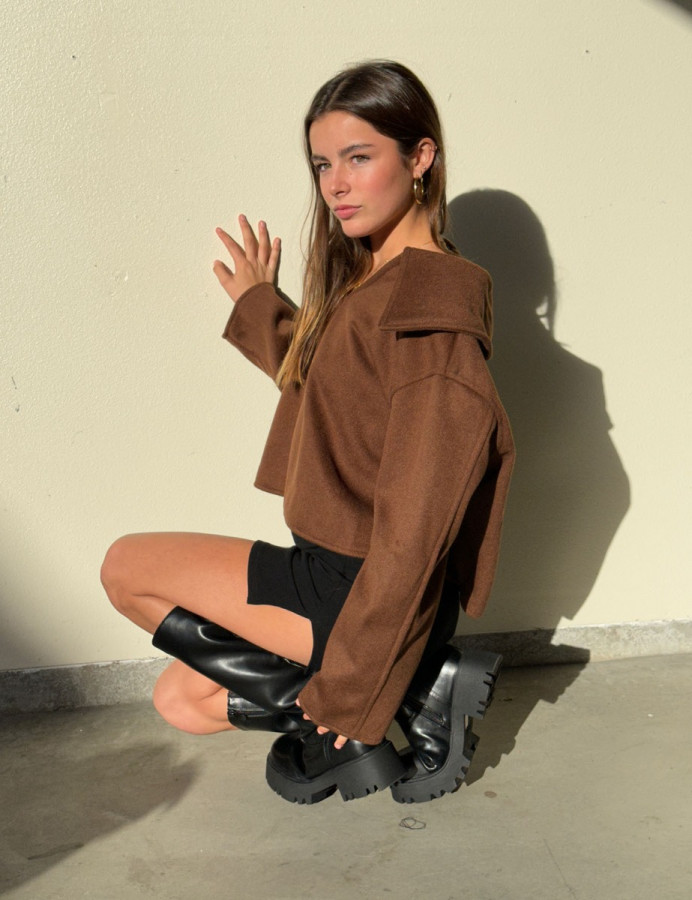 Girlfriend Material Suede Sweater