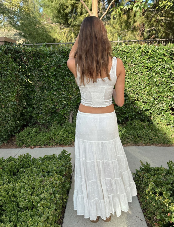 White flowy skirt 10 sale