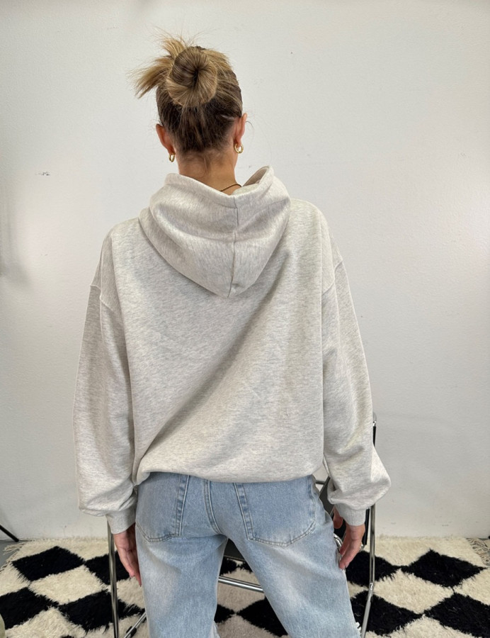 Charcoal grey oversized hoodie store