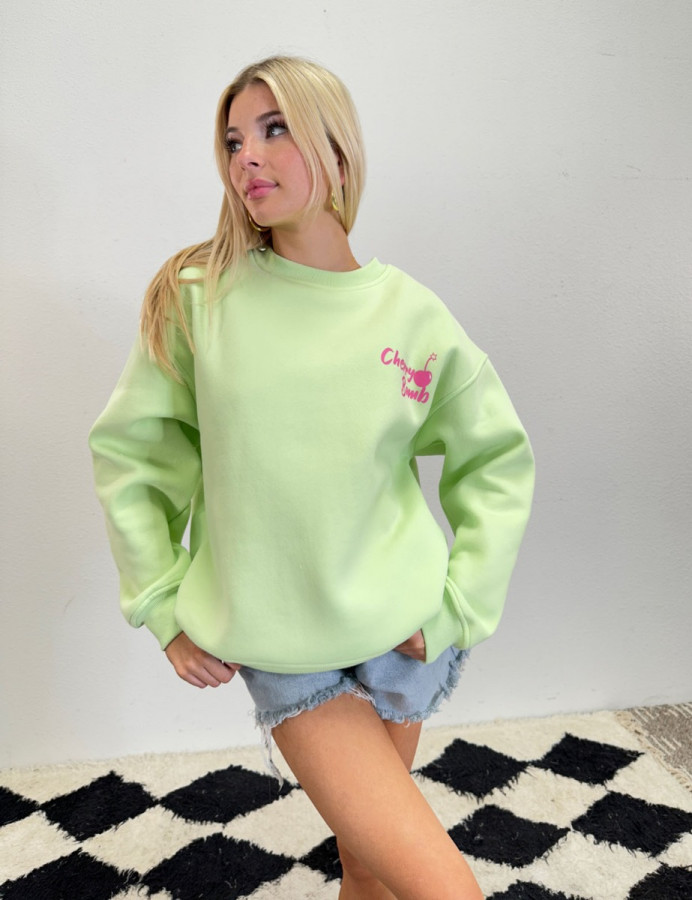 Cherry Bomb Crewneck Sweatshirt Isabelles s Cabinet