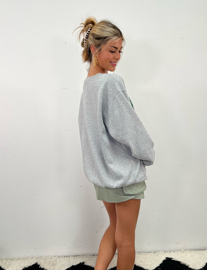 California Cozy Grey Green Sweatshirt Isabelles s Cabinet