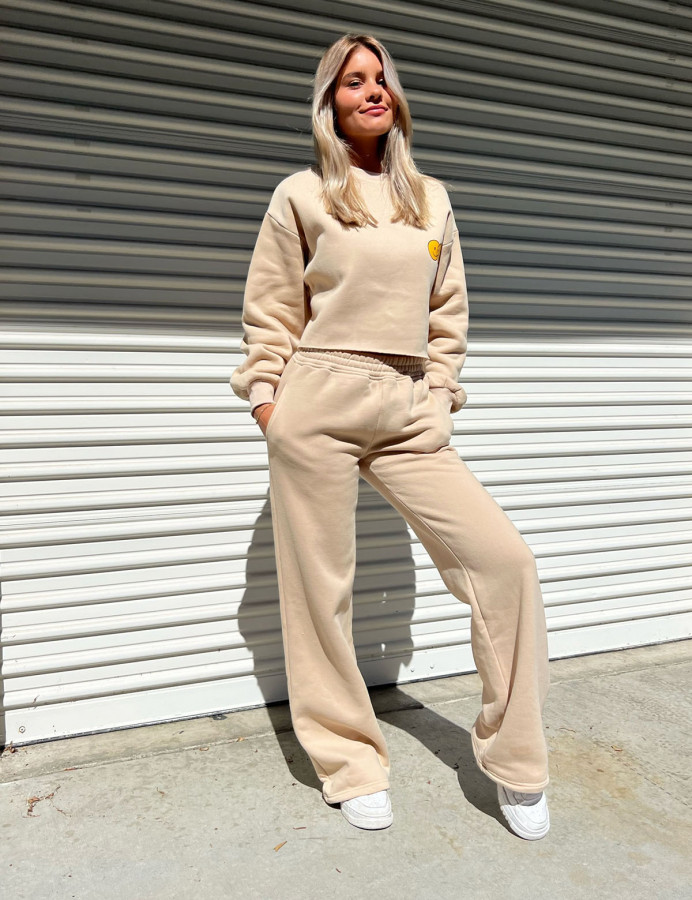 Tan sweatpants clearance set