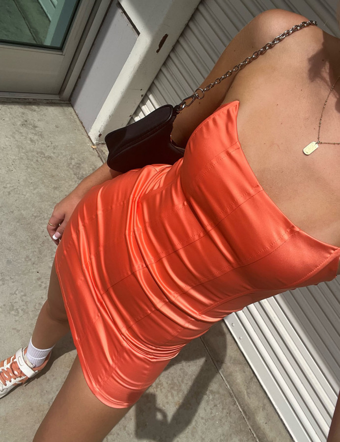 Friday Feeling Orange Dress Isabelles s Cabinet