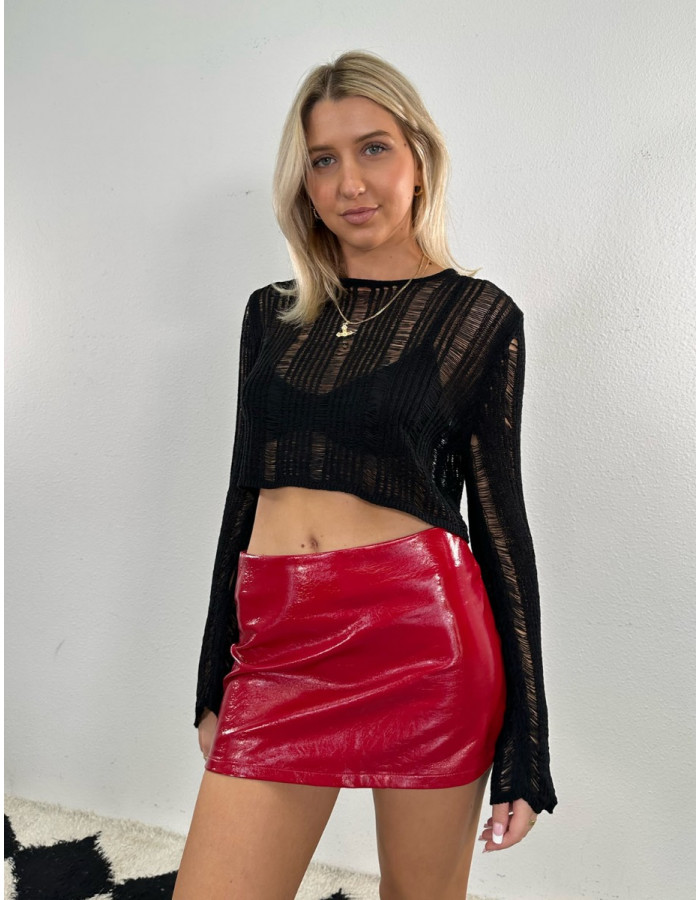 ★送料・関税込★ITZAVIBE★LEATHER MINI SKIRTS★ミニスカート All Games Leather Mini Skirt | Isabelles's Cabinet