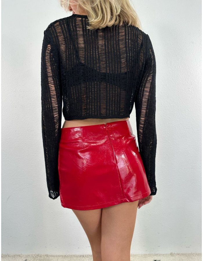 All Games Leather Mini Skirt | Isabelles's Cabinet