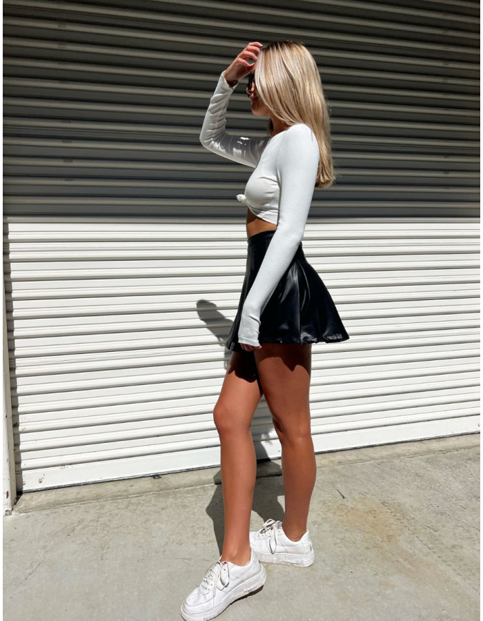 【日本入手困難】プラダ Pleated leather skirt スカート Undercover - UC1D4601-1 Pleated Skirt | HBX - Globally