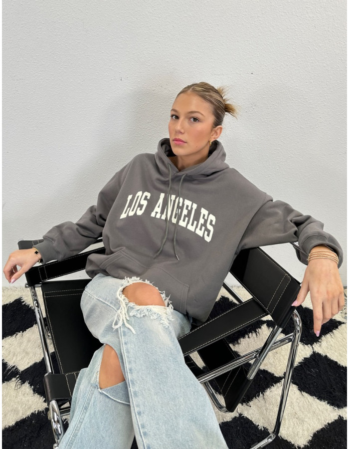 Oversized hoodie with belt hotsell