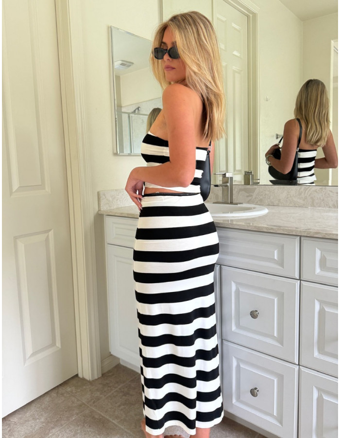 Enfys Skirt - Ink Stripe - Child – MABLI