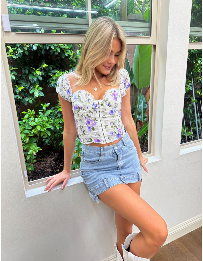Be My Baby Denim Mini Skirt | Isabelles's Cabinet