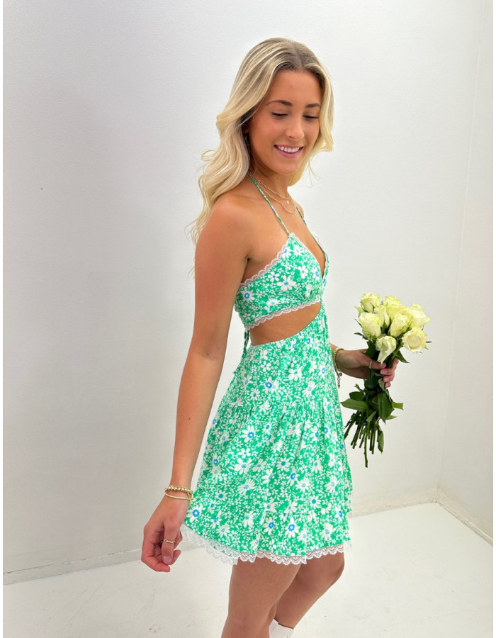 Mini flower dress best sale