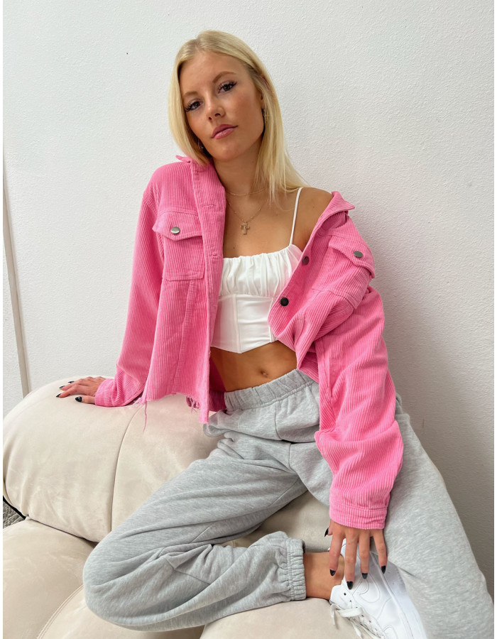 Adley Hot Pink Corduroy Jacket Isabelles s Cabinet